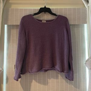 VINTAGE Soft Sherpa Purple Pullover Size Small